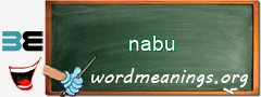 WordMeaning blackboard for nabu